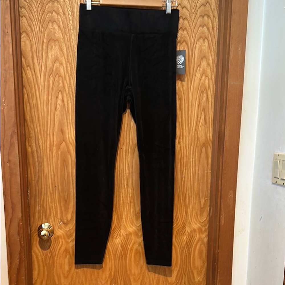 NWT Vince Camuto velvet Black Leggings